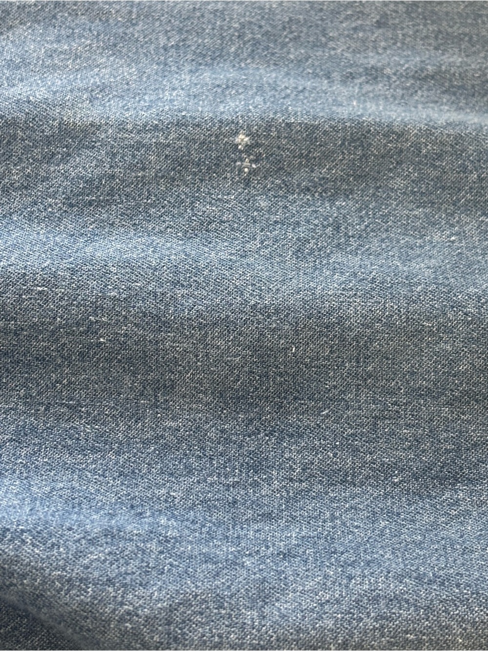 Vintage 90s Denim Button Down Shirt Corduroy Collar 100% Cotton - Picture 5 of 5